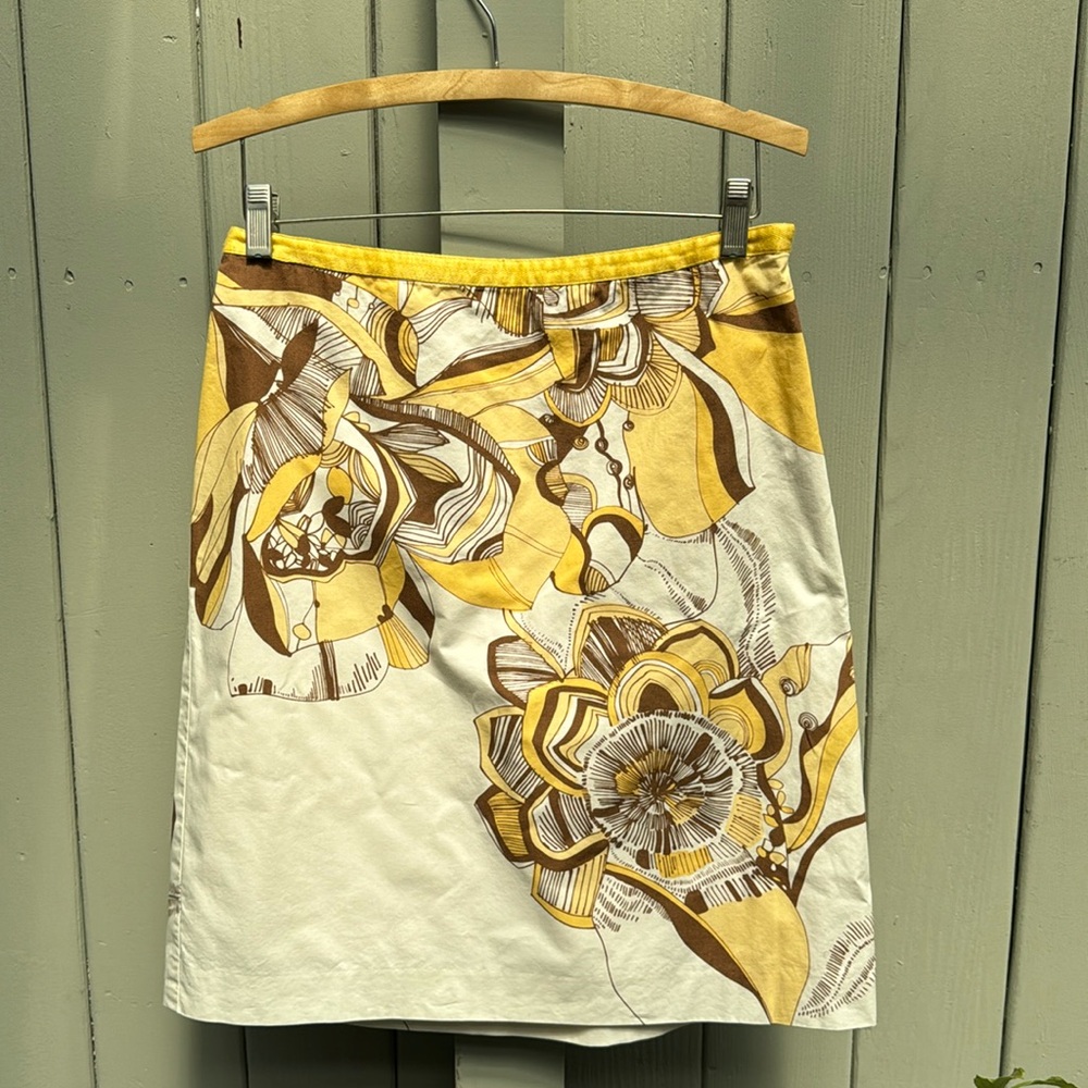 LOFT tropical print skirt W4